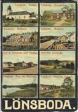 LÖNSBODA 8-bildskort, tidigt 1900-tal
