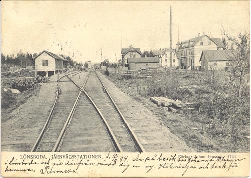 9. Bangården från söder 1904